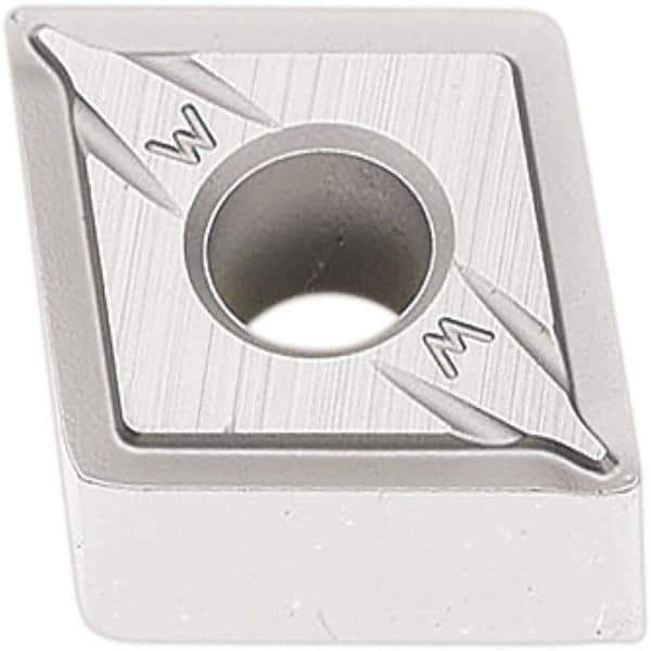 Seco - CNMG432 FF2 Grade TP2501 Carbide Turning Insert - Al2O3 Finish, 80° Diamond, 1/2" Inscr Circle, 3/16" Thick, 1/32" Corner Radius - Eagle Tool & Supply