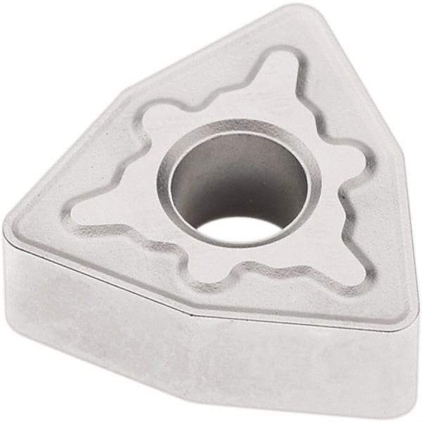 Seco - WNMG433 MR7 Grade TP1501 Carbide Turning Insert - Al2O3 Finish, 80° Trigon, 1/2" Inscr Circle, 3/16" Thick, 3/64" Corner Radius - Eagle Tool & Supply