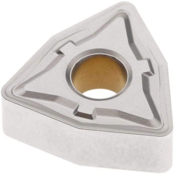 Seco - WNMG433 M5 Grade TP0501 Carbide Turning Insert - Al2O3 Finish, 80° Trigon, 1/2" Inscr Circle, 3/16" Thick, 3/64" Corner Radius - Eagle Tool & Supply