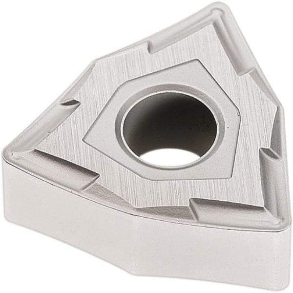 Seco - WNMG333 MF2 Grade TP2501 Carbide Turning Insert - Al2O3 Finish, 80° Trigon, 3/8" Inscr Circle, 3/16" Thick, 3/64" Corner Radius - Eagle Tool & Supply