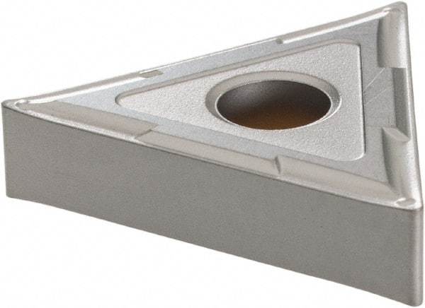 Seco - TNMG431 MF2 Grade TP2501 Carbide Turning Insert - Al2O3 Finish, 60° Triangle, 1/2" Inscr Circle, 3/16" Thick, 1/64" Corner Radius - Eagle Tool & Supply