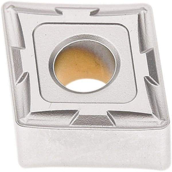 Seco - CNMG431 MF2 Grade TP2501 Carbide Turning Insert - Al2O3 Finish, 80° Diamond, 1/2" Inscr Circle, 3/16" Thick, 1/64" Corner Radius - Eagle Tool & Supply