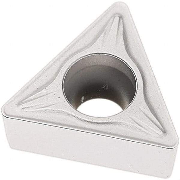 Seco - TCMT32.52 M5 Grade TP0501 Carbide Turning Insert - Al2O3 Finish, 60° Triangle, 3/8" Inscr Circle, 5/32" Thick, 1/32" Corner Radius - Eagle Tool & Supply