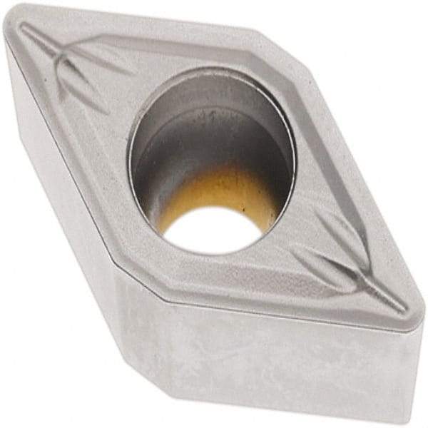 Seco - DCMT32.52 MF2 Grade TP2501 Carbide Turning Insert - Al2O3 Finish, 55° Diamond, 3/8" Inscr Circle, 5/32" Thick, 1/32" Corner Radius - Eagle Tool & Supply