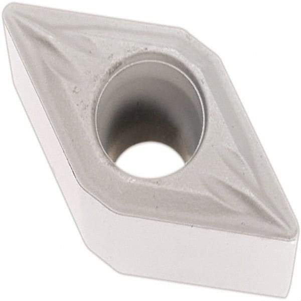 Seco - DCMT21.51 MF2 Grade TP1501 Carbide Turning Insert - Al2O3 Finish, 55° Diamond, 1/4" Inscr Circle, 3/32" Thick, 1/64" Corner Radius - Eagle Tool & Supply
