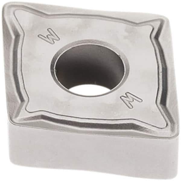 Seco - CNMG432 W-MF2 Grade TP1501 Carbide Turning Insert - Al2O3 Finish, 80° Diamond, 1/2" Inscr Circle, 3/16" Thick, 1/32" Corner Radius - Eagle Tool & Supply