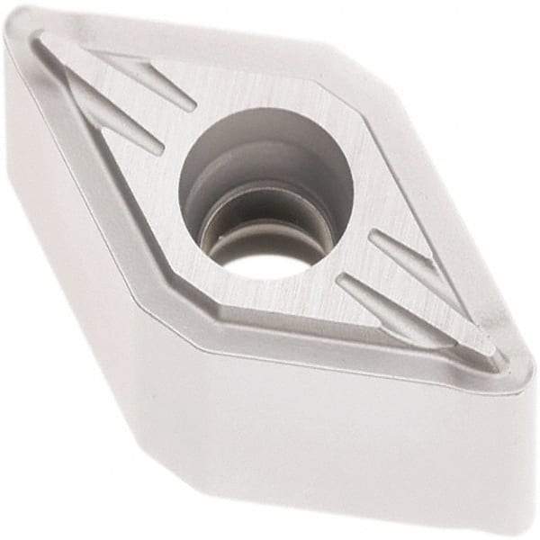 Seco - DNMU331 FF2 Grade TP1501 Carbide Turning Insert - Al2O3 Finish, 55° Diamond, 3/8" Inscr Circle, 3/16" Thick, 1/64" Corner Radius - Eagle Tool & Supply