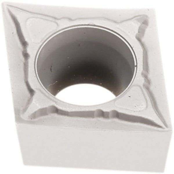 Seco - CCGX21.50.5 W-F1 Grade TP2501 Carbide Turning Insert - Al2O3 Finish, 80° Diamond, 1/4" Inscr Circle, 3/32" Thick, 1/128" Corner Radius - Eagle Tool & Supply