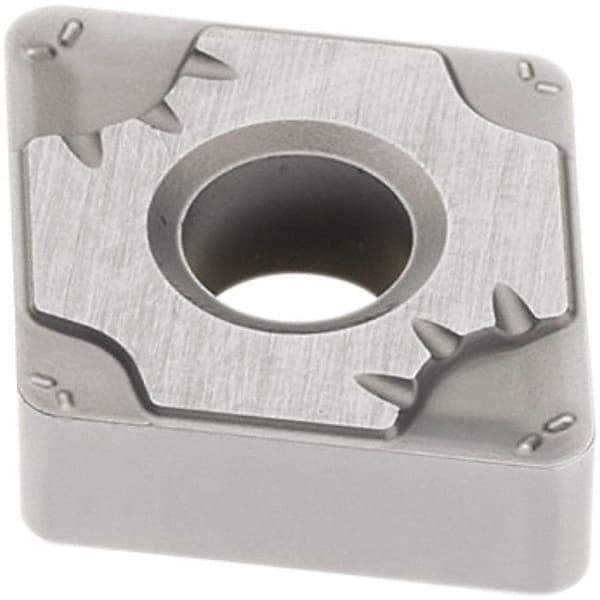 Seco - CNMG434 MF5 Grade TP1501 Carbide Turning Insert - Al2O3 Finish, 80° Diamond, 1/2" Inscr Circle, 3/16" Thick, 1/16" Corner Radius - Eagle Tool & Supply