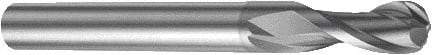 Sandvik Coromant - 1mm Diam, 1.5mm LOC, Solid Carbide Ball End Mill - TiAlN Finish, 57mm OAL, 6mm Shank Diam, Ball Flute - Eagle Tool & Supply