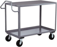 Jamco - 2,400 Lb Capacity, 24" Wide x 48" Long x 36" High Heavy Duty Service Cart - 2 Shelf, Steel - Eagle Tool & Supply
