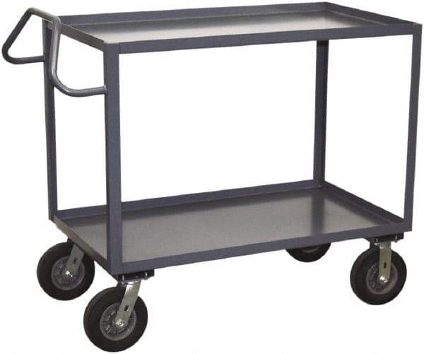 Jamco - 1,200 Lb Capacity, 24" Wide x 30" Long x 39" High Heavy Duty Service Cart - 2 Shelf, Steel - Eagle Tool & Supply