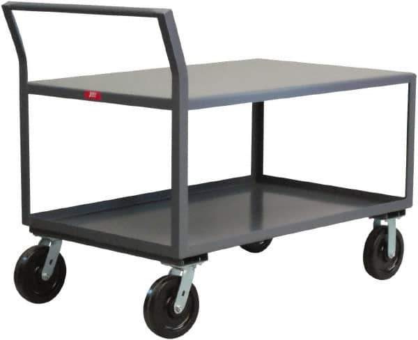 Jamco - 4,800 Lb Capacity, 36" Wide x 48" Long x 30" High Heavy Duty Service Cart - 2 Shelf, Steel - Eagle Tool & Supply