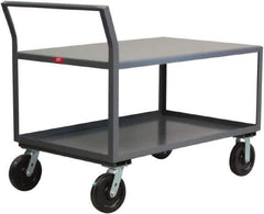 Jamco - 4,800 Lb Capacity, 36" Wide x 48" Long x 30" High Heavy Duty Service Cart - 2 Shelf, Steel - Eagle Tool & Supply