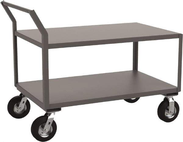 Jamco - 1,200 Lb Capacity, 30" Wide x 60" Long x 31" High Heavy Duty Service Cart - 2 Shelf, Steel - Eagle Tool & Supply