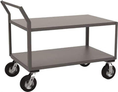Jamco - 1,200 Lb Capacity, 24" Wide x 48" Long x 31" High Heavy Duty Service Cart - 2 Shelf, Steel - Eagle Tool & Supply
