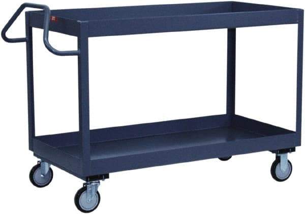 Jamco - 1,200 Lb Capacity, 18" Wide x 30" Long x 35" High Heavy Duty Service Cart - 2 Shelf, Steel - Eagle Tool & Supply