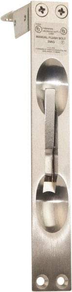 IVES - 6-3/4 Inch Long, 1 Inch Wide, Flush Bolt - Brass, Satin Chrome Finish - Eagle Tool & Supply