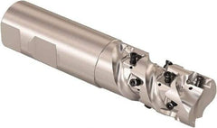 Seco - 1" Cutting Diam, 1" Shank Diam, 8mm Max Depth of Cut, Straight Shank Indexable Copy End Mill - 2 Inserts, LOEX Insert, R217.94 Toolholder - Eagle Tool & Supply