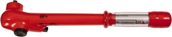 Wiha - 3/8" Drive Insulated Torque Wrench - 5 N/m to 50 N/m Torque, 14-1/2" OAL - Eagle Tool & Supply