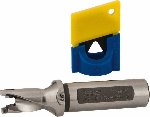 Iscar - 0.512" to 0.527" Diam, 1.5xD, 0.77" Max Depth, 5/8" Shank Diam, 3.35" OAL, Replaceable-Tip Drill - FCP, ICK, ICK-2M, ICM, ICN, ICP, iCP-2M Insert, 13 Seat Size, 43087428 Toolholder, Series SumoCham - Eagle Tool & Supply