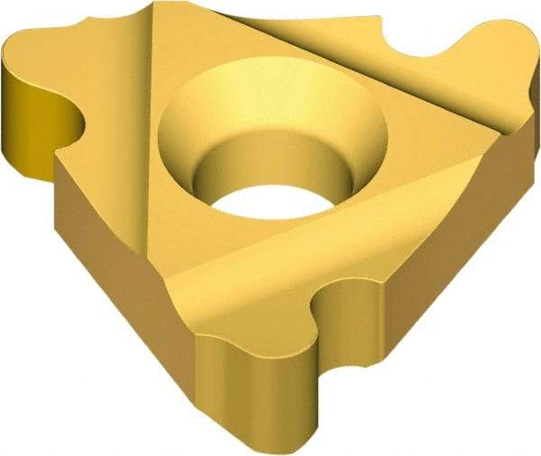 Vargus - 3IR Internal Right Hand 8 RD Laydown Threading Insert - Grade VKX, TiN Coated Carbide, 9.53mm Inscribed Circle - Eagle Tool & Supply