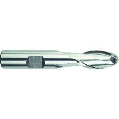 1/2" Dia. - 3-1/4" OAL - HSS-TiN - Ball Nose SE EM - 2 FL - Eagle Tool & Supply