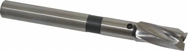 Cleveland - 19/32" Diam, 1/2" Shank, Diam, 3 Flutes, Straight Shank, Interchangeable Pilot Counterbore - Eagle Tool & Supply