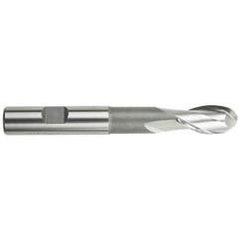 1/8" Dia. - 2-3/8" OAL; Cobalt-Bright - Ball Nose Extension SE EM - 2 FL - Eagle Tool & Supply