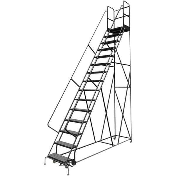 TRI-ARC - Rolling & Wall Mounted Ladders & Platforms Type: Rolling Warehouse Ladder Style: Rolling Platform Ladder - Eagle Tool & Supply