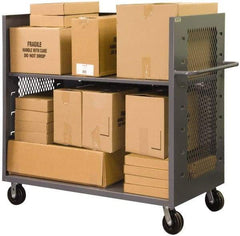 Durham - 2,000 Lb Capacity, 1 Shelf, Stock Truck - 36" Long x 36-1/2" Wide x 56-7/16" High - Eagle Tool & Supply