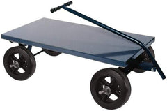 Durham - 2,000 Lb Capacity Cold-Rolled Steel 5th Wheel Wagon - Cold-Rolled Steel Deck, 30" OAW - Eagle Tool & Supply
