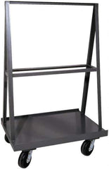 Durham - 2,000 Lb Capacity Cold-Rolled Steel A-Frame Truck - Cold-Rolled Steel Deck, 36" OAW - Eagle Tool & Supply