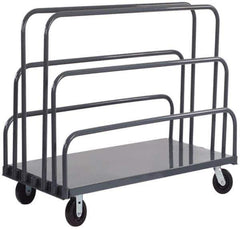 Durham - 2,000 Lb Capacity Cold-Rolled Steel Platform Truck - Cold-Rolled Steel Deck, 30" OAW - Eagle Tool & Supply