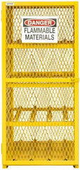 Durham - Gas Cylinder Storage Cabinet - Steel, 30" Wide x 30" Deep x 71-3/4" High - Eagle Tool & Supply