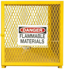 Durham - Gas Cylinder Storage Cabinet - Steel, 30" Wide x 30" Deep x 33-1/2" High - Eagle Tool & Supply