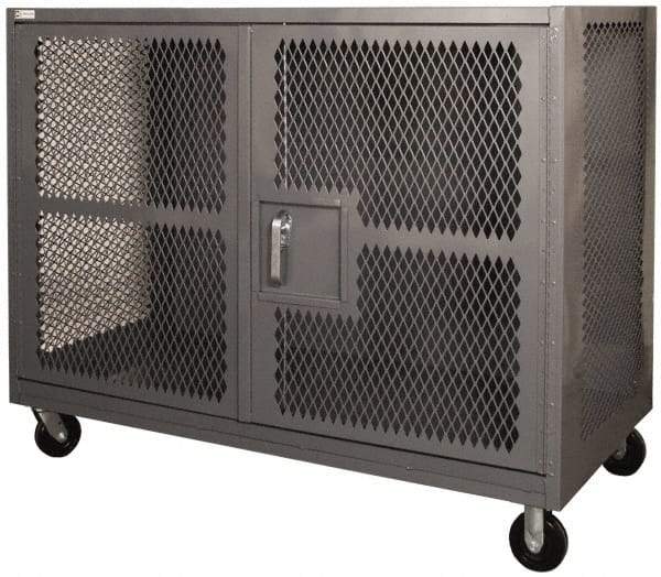 Durham - 2,000 Lb Capacity, Security Truck - 60" Long x 30" Wide x 57" High - Eagle Tool & Supply