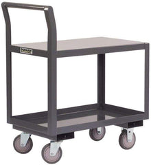 Durham - 1,200 Lb Capacity, 30" Wide x 60" Long x 36" High Standard Utility Cart - 2 Shelf, Steel - Eagle Tool & Supply