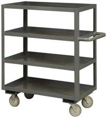 Durham - 3,000 Lb Capacity, 24" Wide x 36" Long x 60" High Heavy Duty Service Cart - 4 Shelf, Steel - Eagle Tool & Supply
