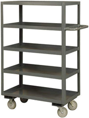 Durham - 3,000 Lb Capacity, 30" Wide x 60" Long x 60" High Heavy Duty Service Cart - 5 Shelf, Steel - Eagle Tool & Supply