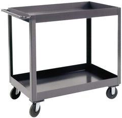Durham - 1,200 Lb Capacity, 18" Wide x 30" Long x 37-5/8" High Heavy Duty Service Cart - 2 Shelf, Steel - Eagle Tool & Supply