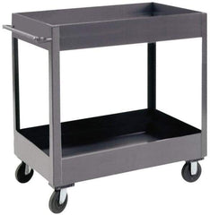Durham - 1,200 Lb Capacity, 18" Wide x 36" Long x 37-5/8" High Heavy Duty Service Cart - 2 Shelf, Steel - Eagle Tool & Supply