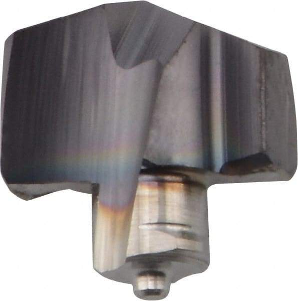 Iscar - Series ICM, 8.61mm Diam Grade IC908 140° Replaceable Drill Tip - Carbide, TiAlN Finish, 8 Seat Size - Eagle Tool & Supply