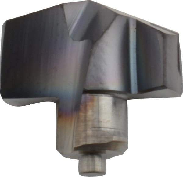 Iscar - Series ICM, 17.5mm Diam Grade IC908 140° Replaceable Drill Tip - Carbide, TiAlN Finish, 17 Seat Size, Through Coolant - Eagle Tool & Supply
