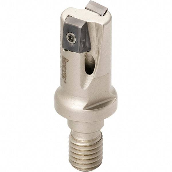 Iscar - 1-1/4" Cut Diam, 0.315" Max Depth of Cut, 1.18" OAL, Indexable Square Shoulder End Mill - T490 LN.T 0804 Inserts, M12 Modular Connection, 90° Lead Angle, Through Coolant, Series Helitang - Eagle Tool & Supply