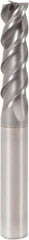 Seco - 12mm, 3 Flute, Single End, Solid Carbide, Corner Chamfer End Mill - 95mm OAL, 48° Helix, Right Hand Flute, 40mm LOC, Right Hand Cut - Eagle Tool & Supply