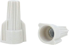 Ideal - 3, 22 to 3, 10 AWG, 600 Volt, Flame Retardant, Wing Twist on Wire Connector - Tan, 221°F - Eagle Tool & Supply