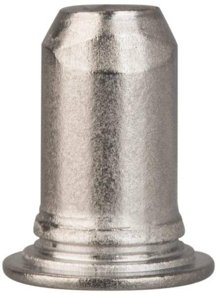Electro Hardware - 3.02mm Diam x 10mm Long Captive Pilot Pin - A-286 Stainless Steel, Passivated Finish, Straight End - Eagle Tool & Supply