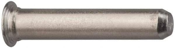 Electro Hardware - 0.335" Diam x 1/2" Long Self Clinching Pilot Pin - 300 Stainless Steel, Passivated Finish, Tapered End - Eagle Tool & Supply