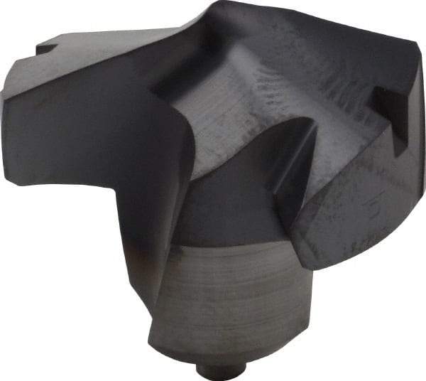 Kennametal - Series KenTIP, 20.5mm Diam Grade KCP15 140° Replaceable Drill Tip - Carbide, AlTiN Finish, Y Seat Size - Eagle Tool & Supply
